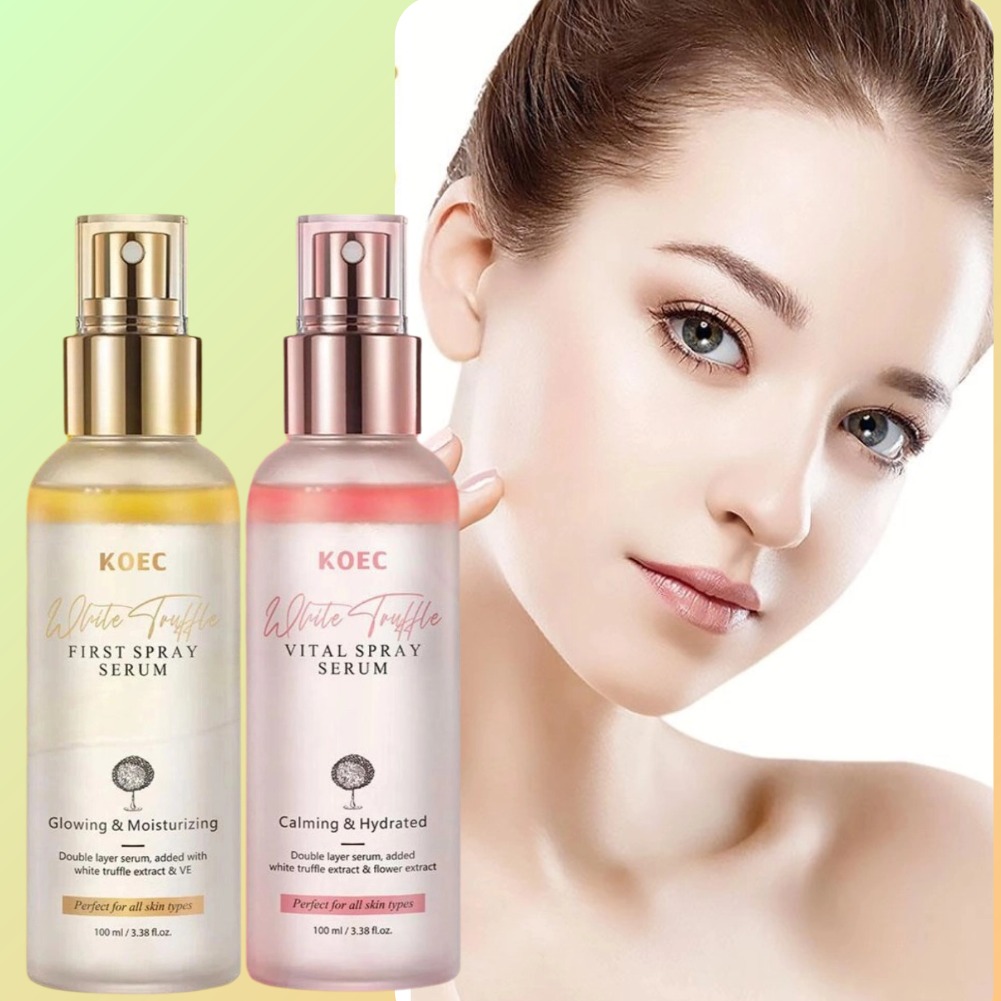 Luxury Skincare Brands - 韓国KOECホワイトトリュフエキス配合ビタミンEフェイシャルセラムスプレー ホワイトトリュフファーストスプレーセラム 抗酸化作用のある輝きのあるフェイシャルセラム