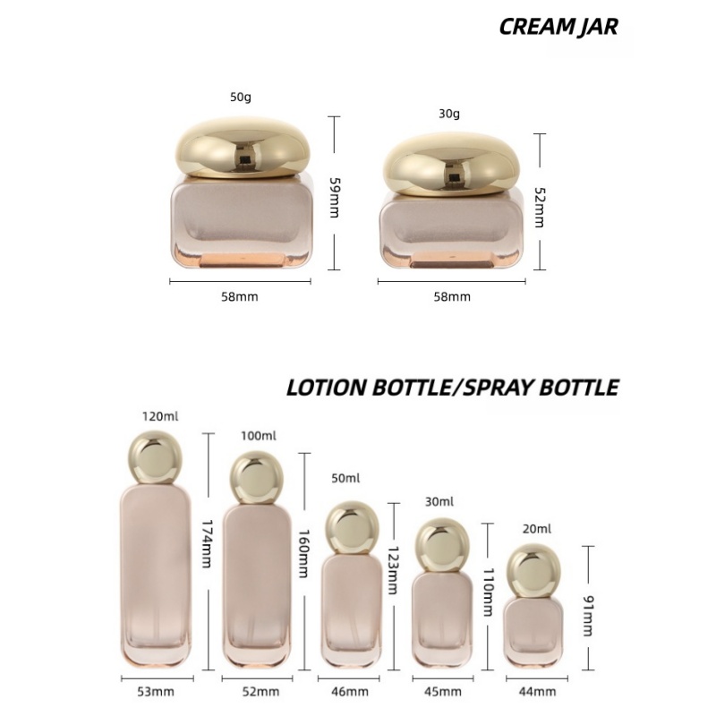 【ロゴカスタム】1個 グラデーションオレンジボトルセット 高 - Luxury Skincare Logo のレビューと価格